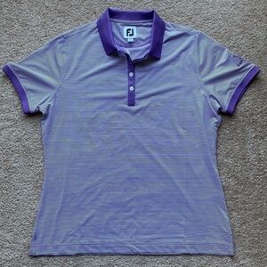 NWT purple FootJoy golf polo